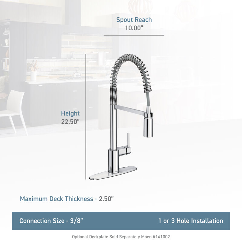 5923srs Moen Align Pull Down Single Handle Kitchen Faucet With