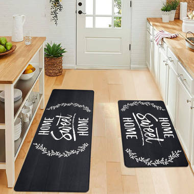 1/2 Inch Thick Comfort Chef Mat SoHome Cozy Living Anti-Fatigue Designer Kitchen Mat 18 x 30 Rustic Home Sweet Home Themed-Non Slip Stain Resistant Easy Clean 