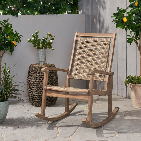 Sand & Stable Outdoor Wallings Rocking Chair & Reviews | Wayfair