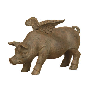 4PC CUTE SPOT RESIN PIG STATUE FIGURINE DIY CRAFTS FOR ABUNDANCE WEALTH LUCK 