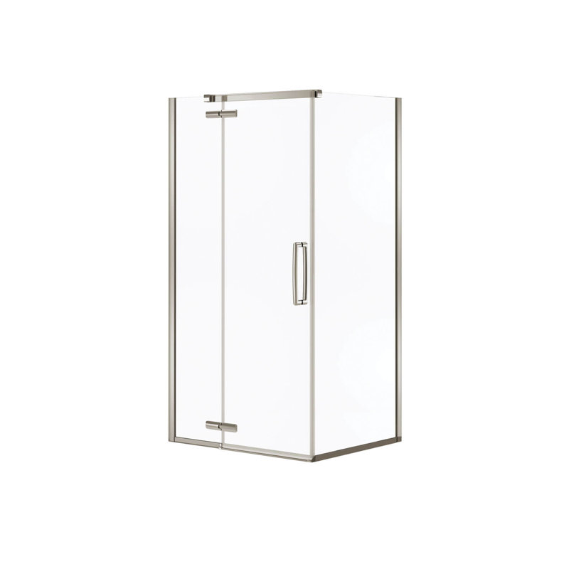 Maax Inc Hana Rectangular 34 X 75 Pivot Semi Frameless Shower Door Wayfair