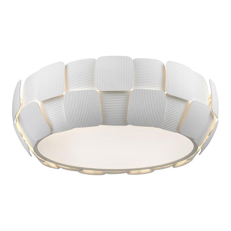 Wade Logan Chadstone 4 Light Flush Mount Reviews Wayfair