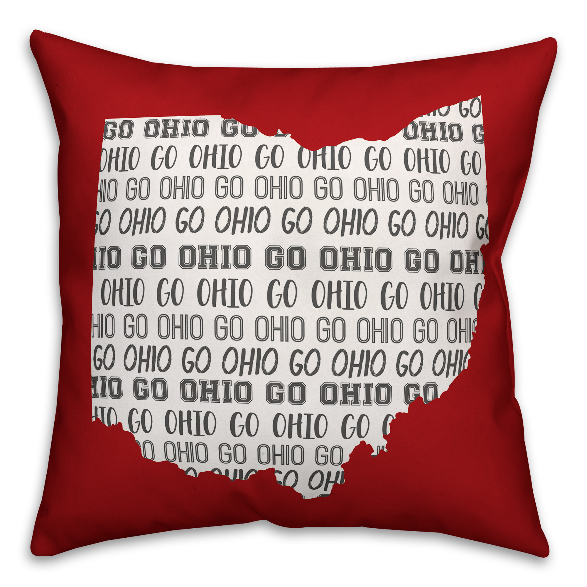 Ebern Designs Devine Go Ohio Indoor Outdoor Throw Pillow Wayfair