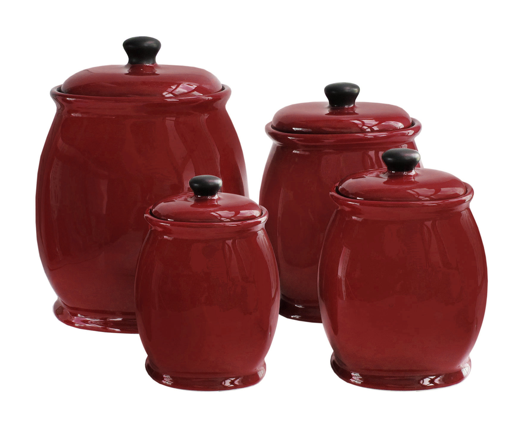 Wayfair Basics™ Wayfair Basics 4 Piece Storage Jar Set & Reviews Wayfair