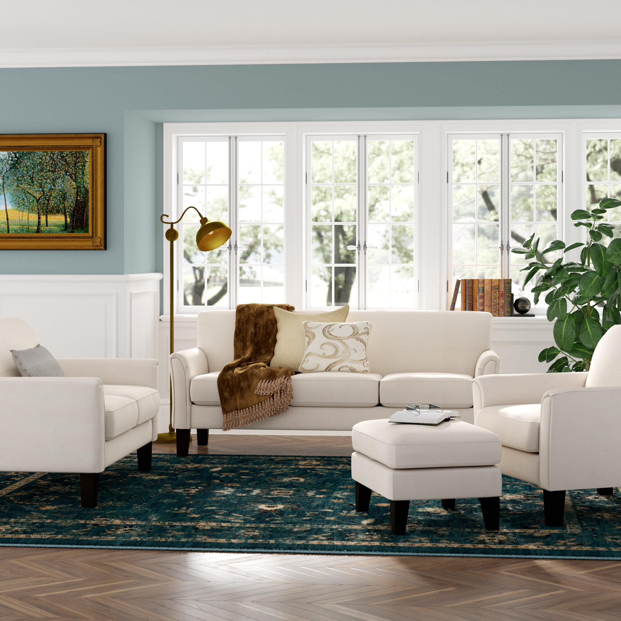 Linen Linen Blend White Living Room Sets Youll Love In 2021 Wayfair
