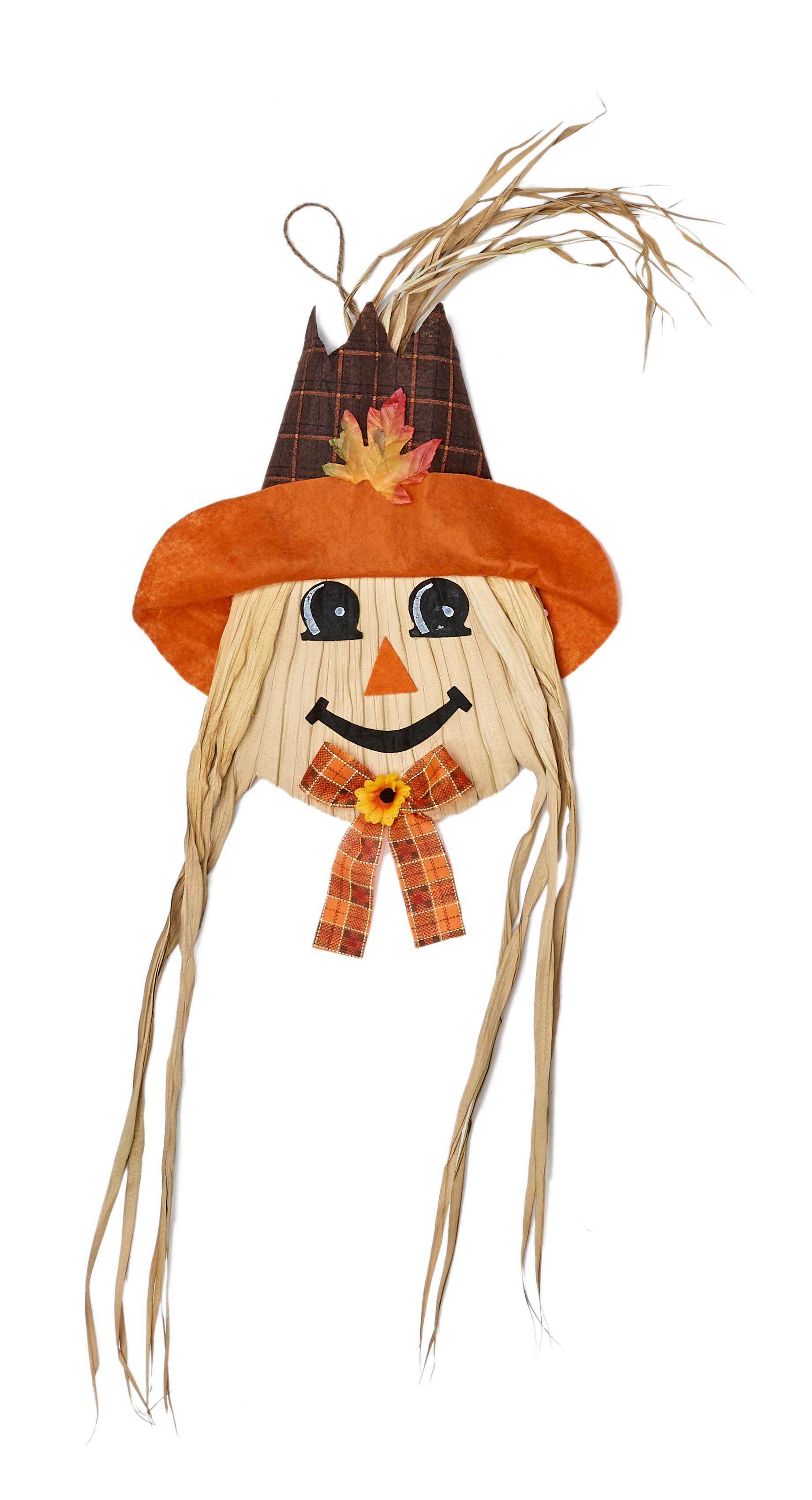 Download The Holiday Aisle Hanging Corn Straw Scarecrow Face Figurine Wayfair