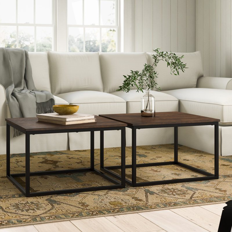 Hensley 2 Piece Square Coffee Table Set Reviews Birch Lane Hensley 2 Piece Square Coffee Table Set