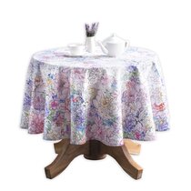 Maison d Hermine Sweet Rose Lavender 100% Cotton Tablecloth Lush Lavender Roses 60 Inch by 90 Inch 
