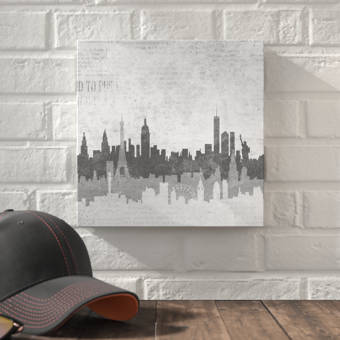 Williston Forge London Paris New York Skyline Graphic Art Print On Canvas Wayfair