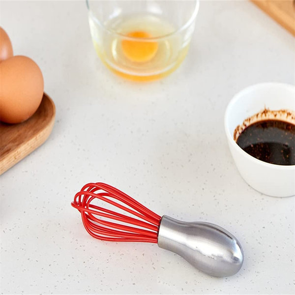 Mini Size PP Salon Hairdresser Dye Balloon Whisk Useful Kitchen Tool New Handle Whisk Egg Beater Tool