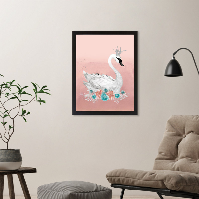 East Urban Home Wall Wonder Swan Floral Kids Wall Decor Wayfair