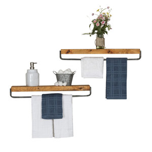 Ayala True Floating Wall Shelf (Set of 2)