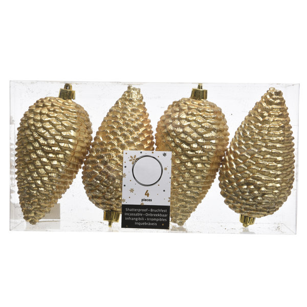 Gold Pinecone Ornaments Wayfair