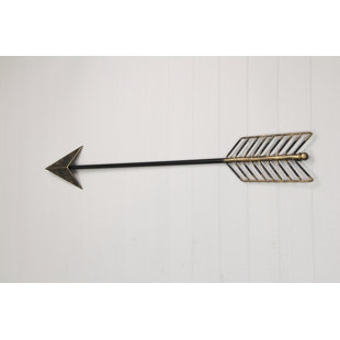 Black YIYA 16.5 Metal Arrow Wall Decor Native American Arrow Wall Decor for Rustic Farmhouse Bedroom Living Room Hallway Gallery Art Decoration