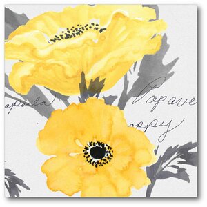 'Poppy I' Painting Print on Wrapped Canvas