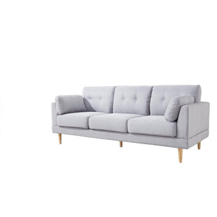 Modern Contemporary Fabric Sofa Allmodern Mid Century Modern Ultra Plush Linen Fabric Sofa