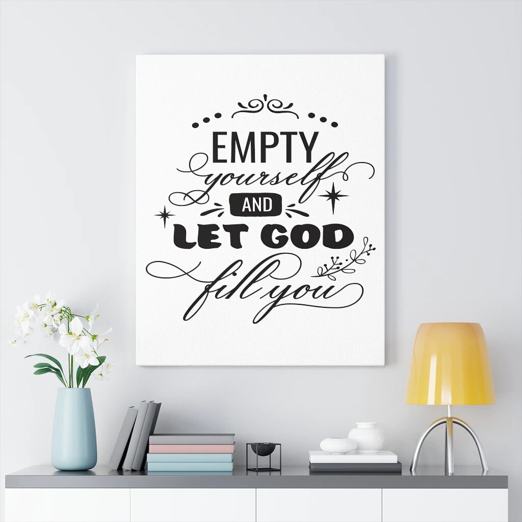 Trinx Let God Fill You Christian Wall Art Print Ready To Hang Wayfair