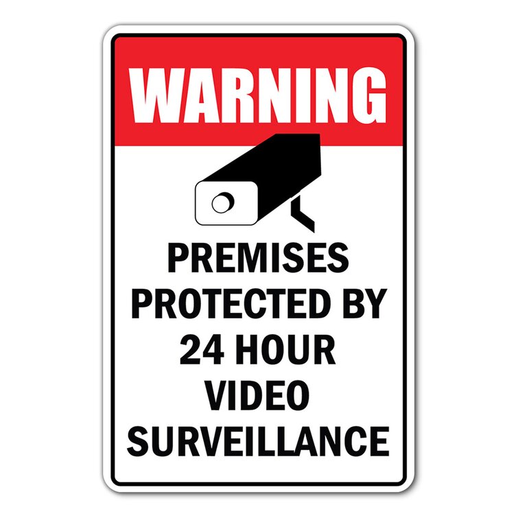 USED Warning YOU ARE ON Security Surveillance Cameras 10x14 Aluminum METAL Signs