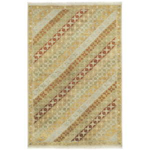 Sullivan Street Thyme Hand Knotted Wool Yellow Area Rug