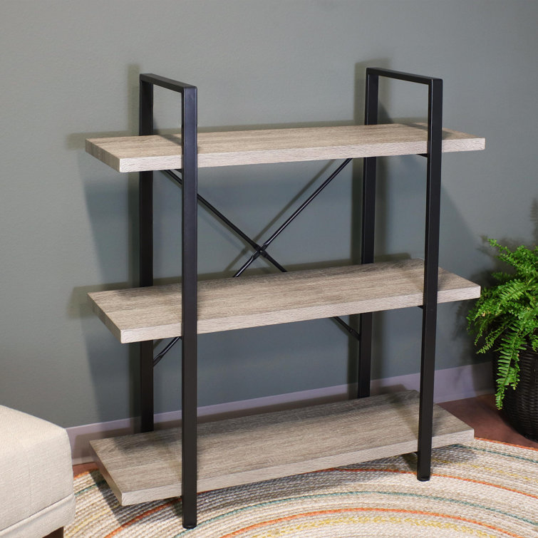 17 Stories Toronto 40'' H x 35.5'' W Steel Etagere Bookcase & Reviews Wayfair.ca