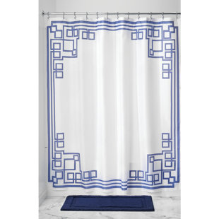 Greek Key Curtains Wayfair Greek Key Shower Curtain