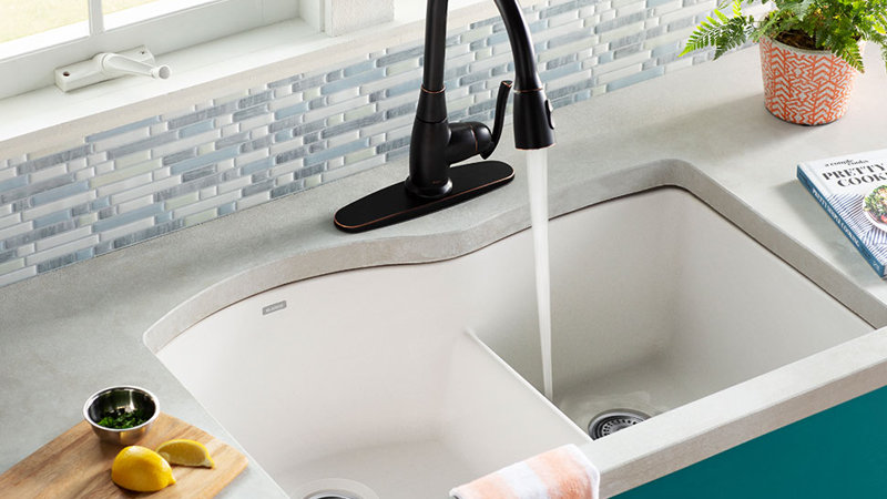 White Kitchen Sink