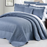 Blue Satin Bedding You Ll Love In 2020 Wayfair