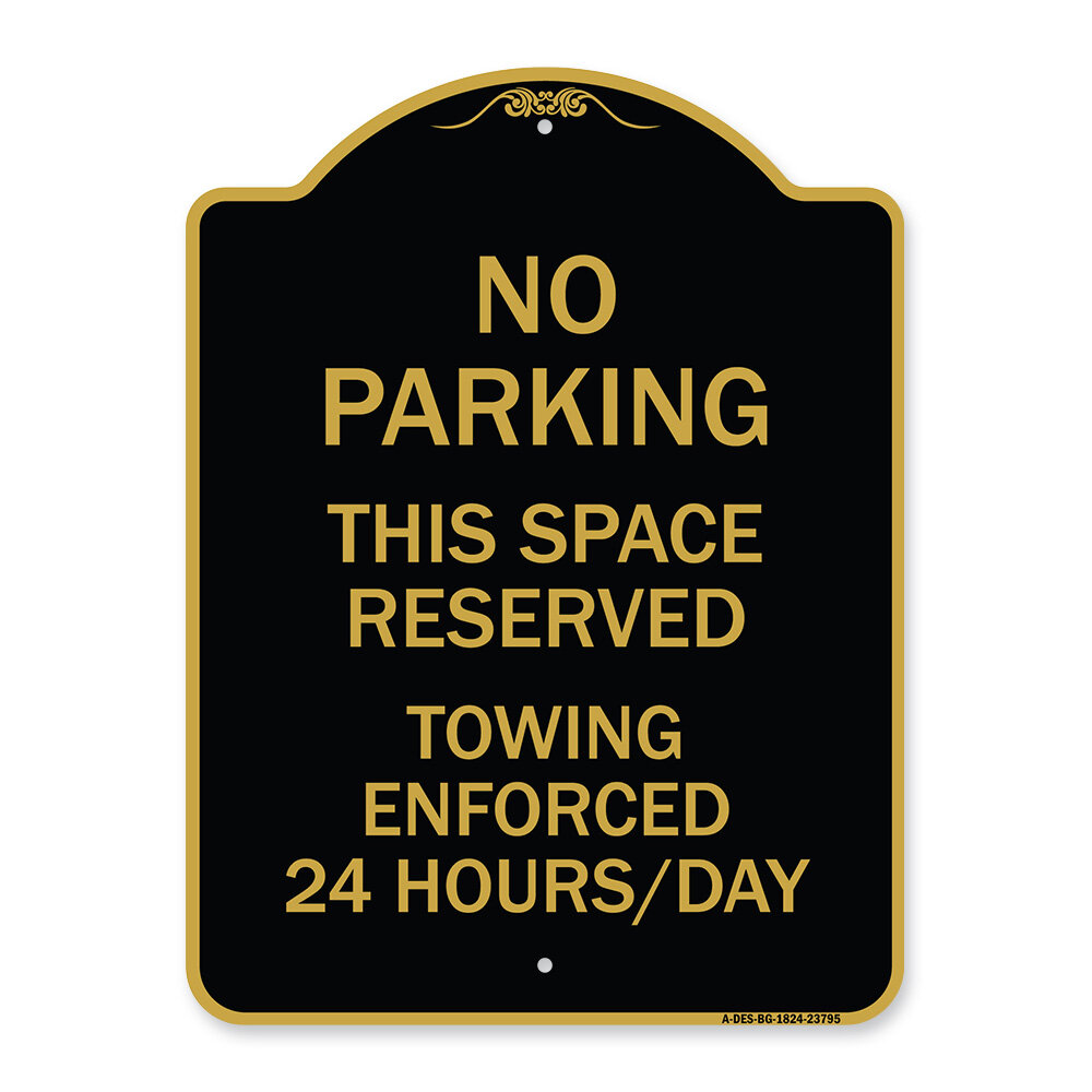 Signmission Designer Series Sign - No Parking - This Space Reserved ...