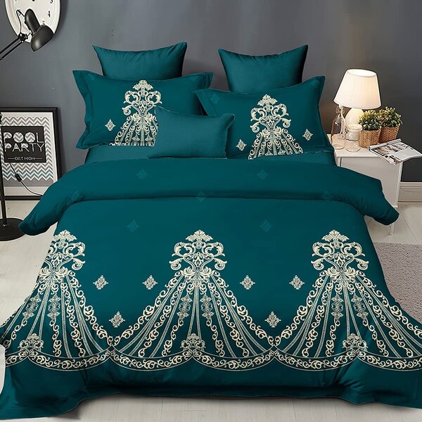 HGmart Queen Bedding Comforter Set Bed In A Bag 5Pcs Microfiber Bedding Sets Leo 