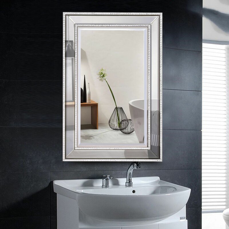 House Of Hampton Yair Rectangular Wall Mounted Bathroom Mirror