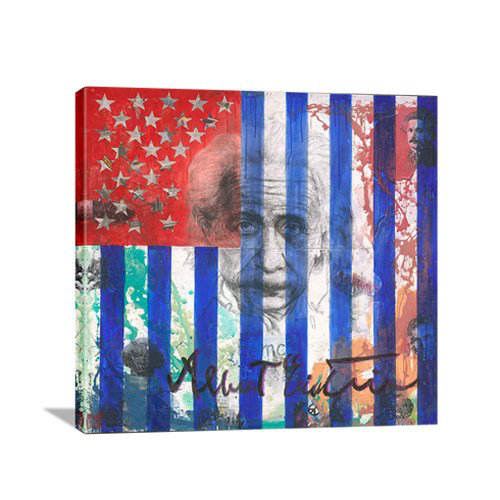 Latitude Run Albert Einstein I Acrylic Painting Print On Canvas