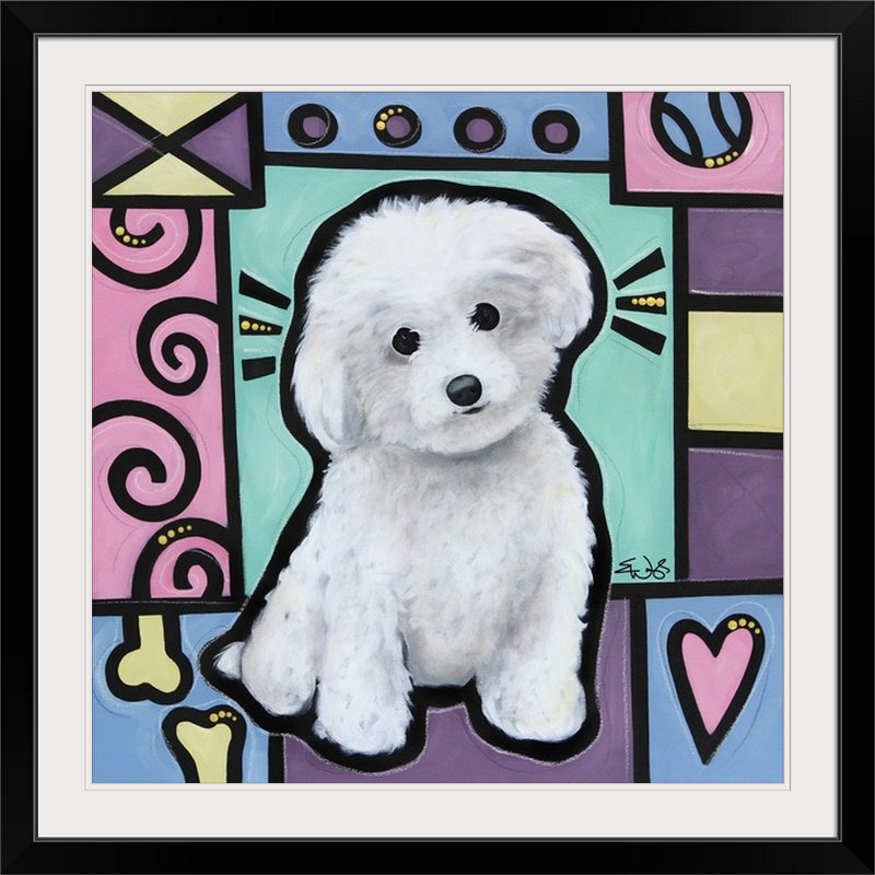 Great Big Canvas Bichon Frise Pop Art By Eric Waugh Graphic Art