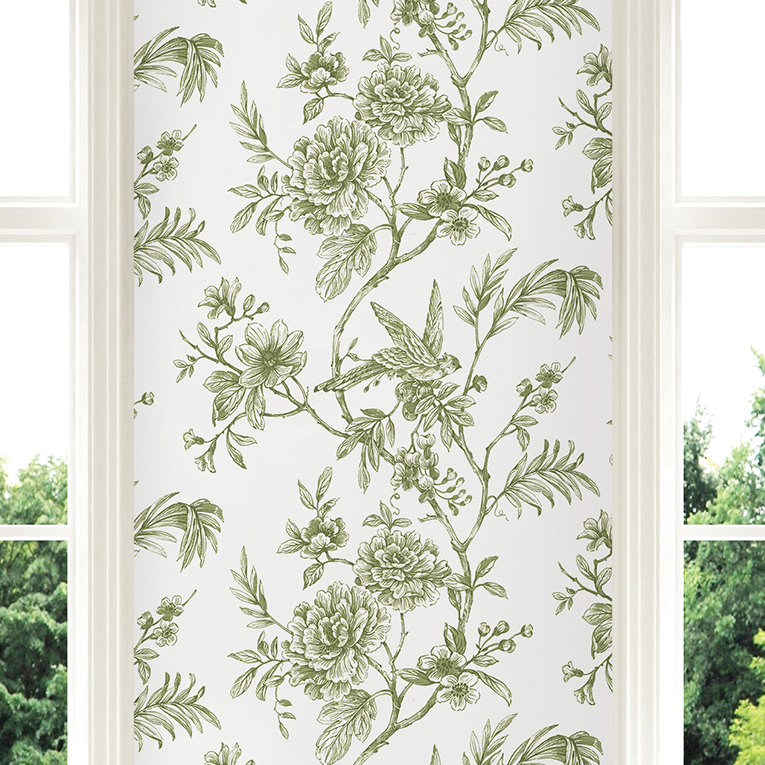 Melvin Floral Trail 33' x 20.5" Wallpaper Roll & Reviews ...