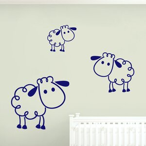 3 Piece Sheep Wall Decal Set