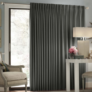 Ashville Patio Solid Blackout Rod pocket Single Curtain Panel