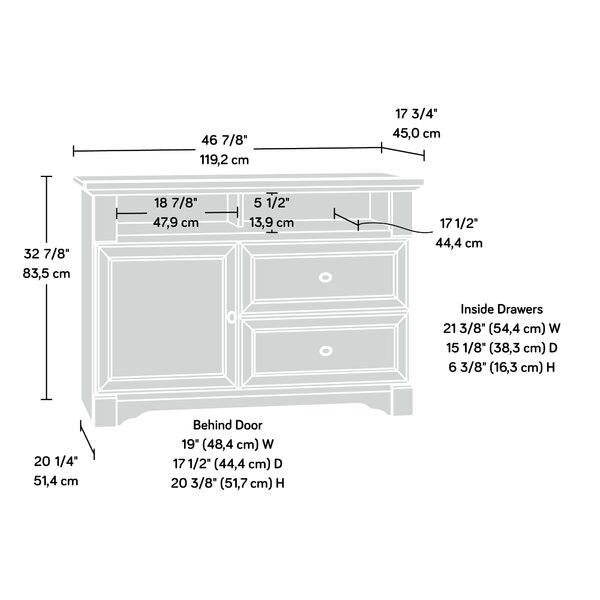 Three Posts™ Walworth TV Stand for TVs up to 50