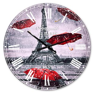 Eiffel Tower Alarm Desk Clock 3.75" Home or Office Decor E100 Nice For Gift 