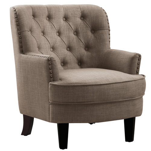 Ivo Wingback Chair ClassicLiving Upholstery Colour: Wheat Velvet