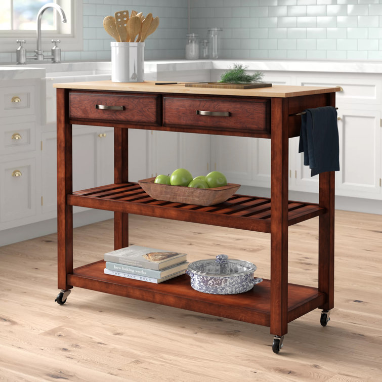 Three Posts Rickie Kitchen Cart Reviews Wayfair