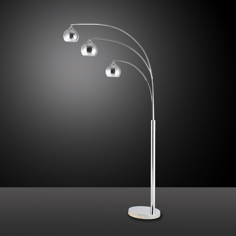 Orren Ellis Roxann Carved Plating 76" Tree Floor Lamp ...