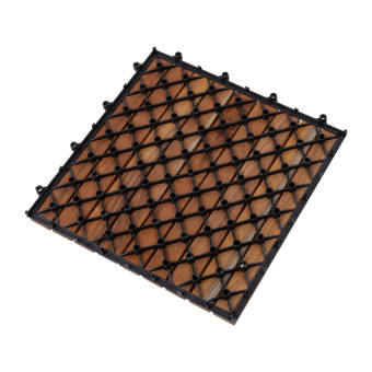 Wooden Floor Tiles Interlocking Solid Teak Wood Outdoor Spa Patio Pool Bathroom