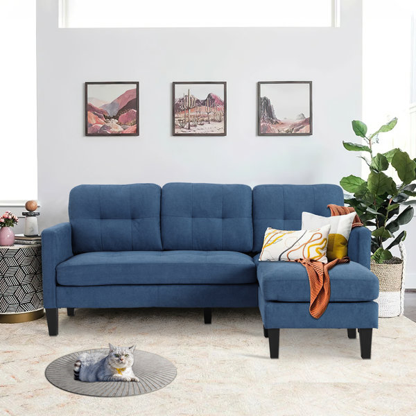 Ebern Designs Videlle Upholstered Chaise Sectional & Reviews | Wayfair