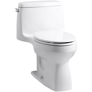 Go to store & view more images Kohler Santa Rosa Comfort Height One-Piece Compact Elongated 1.6 GPF Toilet with Aquapiston Flush Technology and Left-Hand Trip Lever
