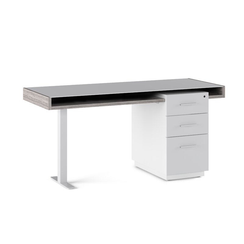 Bdi Usa Duo Glass Writing Desk Wayfair