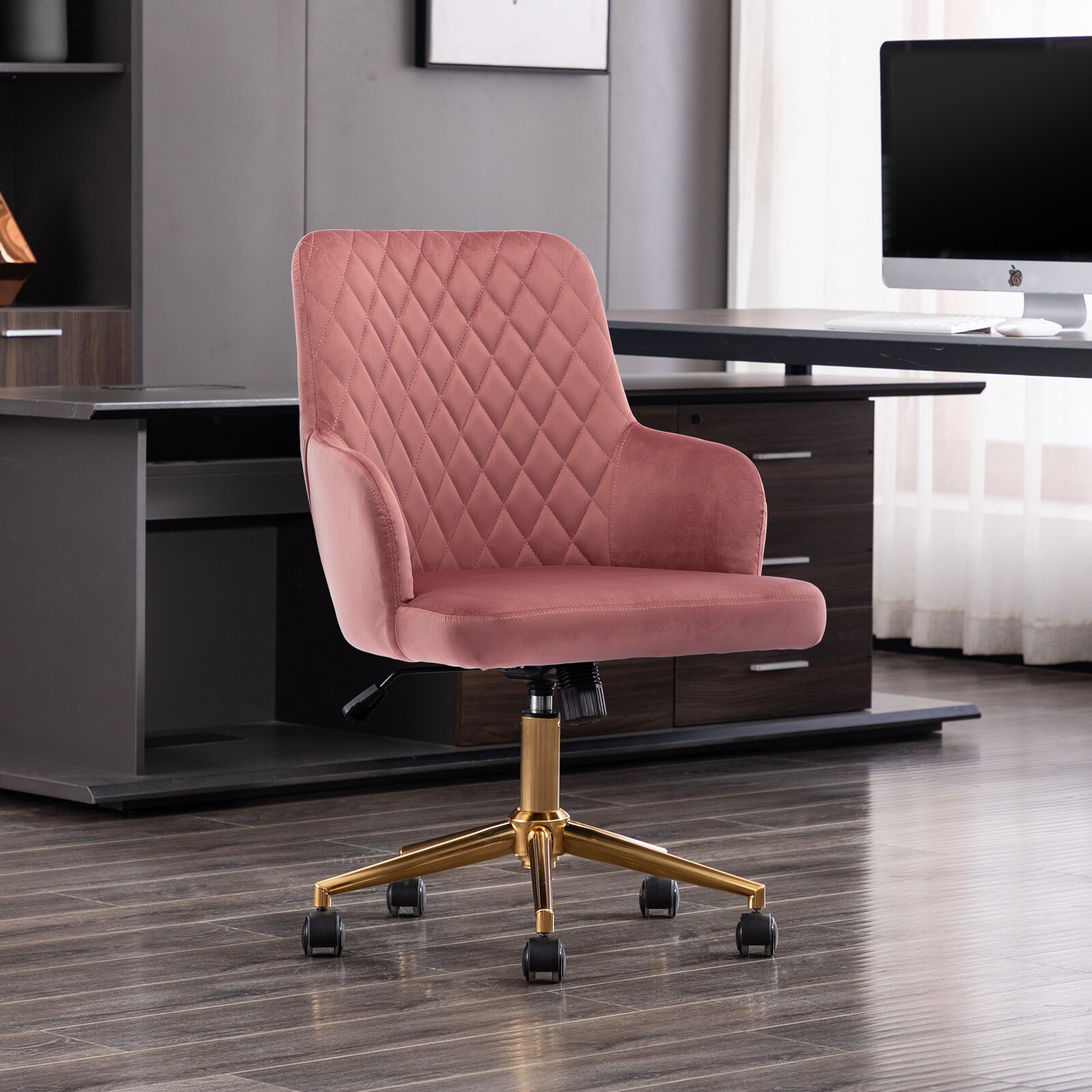 Etta Avenue™ Anderson Velvet Task Chair & Reviews | Wayfair