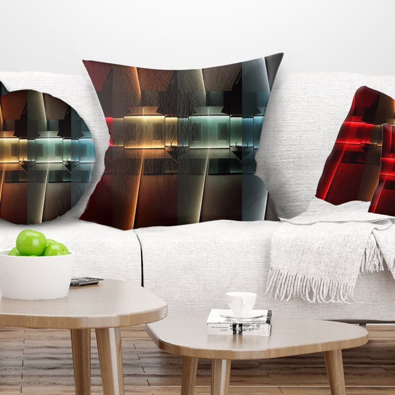 East Urban Home Abstract Kitchen With Led Lighting Pillow Wayfair