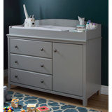 rustic gray changing table