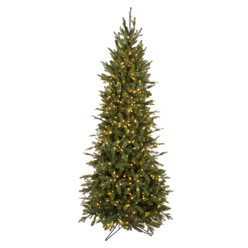 The Holiday Aisle Slim Canadian Power Pole Green Fir Artificial Christmas Tree With Clear White Lights Reviews Wayfair Ca Find artificial christmas trees at lowest price guarantee. wayfair ca