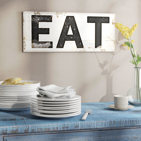 Vintage Retro Good Food Eat Here Metal Sign Diner Kitchen Restaurant Wall Decor