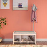Tall Entryway Bench With Hooks Wayfair